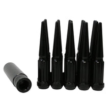 Load image into Gallery viewer, 32Pc Black 4.5" Spline 14x1.5 Spike Lug Nut+Key Fit GMC Sierra Yukon 2500/3500