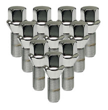 Load image into Gallery viewer, Chrome M14x1.25 Cone Lug Bolt 28mm Shank 17mm Hex