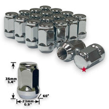 Load image into Gallery viewer, M14x1.5 BLACK 1.4" TALL BULGE ACORN LUG NUTS CLOSE END WHOLESALE SAVING