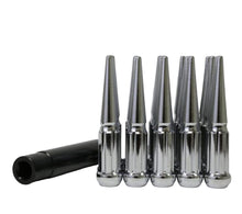 Load image into Gallery viewer, 32Pc Black 4.5" Spline 14x1.5 Spike Lug Nut+Key Fit GMC Sierra Yukon 2500/3500
