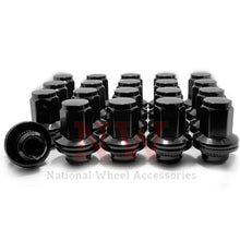 Load image into Gallery viewer, M14x1.5 Black Toyota OEM Factory Style Mag Lug Nuts fits Tundra Land Cruiser Sequoia LX570 & more.