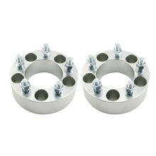 Load image into Gallery viewer, 2 Wheel Spacers 5x4.75 Adapters 2" Thick 12x1.5 Studs For Chevy Camaro Corvette