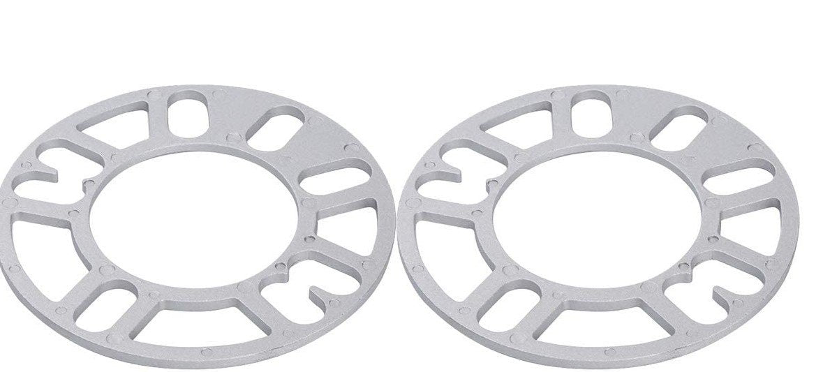 2 Wheel Spacers 5mm Universal For 4x98 4x100 4x108 4x110 4x114.3 4x120