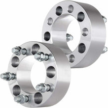 Load image into Gallery viewer, 2 Wheel Spacers Adapters 5x5 (5x127) 2" Inch Thick 1/2-20 Studs 78mm Center Bore