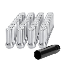 Load image into Gallery viewer, 32 Chrome Spline Lug Nuts 14x2.0 Fits 1999-2002 Ford F-250 F-350 Excursion + Key