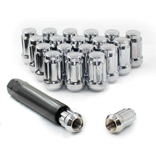 Load image into Gallery viewer, 20 Chrome 6 Spline 12x1.25 Tuner Lug Nuts For Nissan Infiniti Subaru + Key