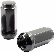 Load image into Gallery viewer, 24-Piece Set | 1.78” Tall | Black | 14x1.5 Thread | 3/4” Hex Drive | Bulge Acorn | Wheel Lug Nuts