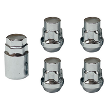 Load image into Gallery viewer, 4x Chrome 12x1.25 Cone Seat Anti-Theft Wheel Lock Fits Nissan, Infiniti Aftermarket Rims
