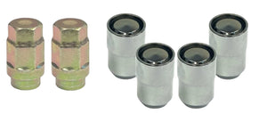 4x Chrome M12x1.5 Cone Seat Anti-Theft Wheel Lock Lug Nut Set+2Key Fit Mazda Kia