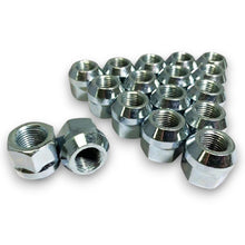 Load image into Gallery viewer, 1/2"-20 BLACK BULGE ACORN OPEN END WHEEL LUG NUTS  3/4" HEX  0.8'' TALL - WHOLESALE GREAT SAVING
