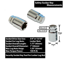 Load image into Gallery viewer, 4x Chrome 12x1.25 Cone Seat Anti-Theft Wheel Lock Fits Nissan, Infiniti Aftermarket Rims
