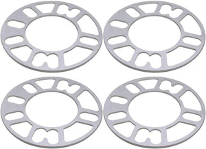 4 Wheel Spacers 5mm Universal For 5x100 5x108 5x112 5x114.3 5x115 5x120 5x130