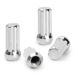 24pc Chrome Spline 14x2.0 Locking Lug Nuts For F-150 Expedition Navigator + Key