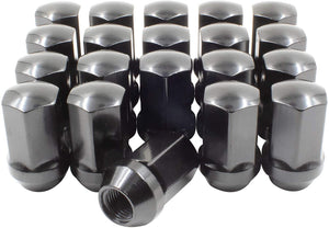 20 Black Factory OEM Lug Nuts 9/16-18 Fits Dodge Ram 1500 Durango Dakota Raider 1.5" Tall
