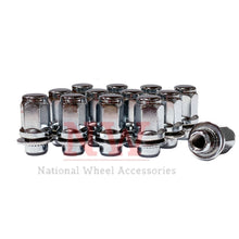 Load image into Gallery viewer, 24 Toyota OEM Factory Mag Lug Nuts 12x1.5 Chrome Tacoma TRD 4Runner 1.87&quot; Tall
