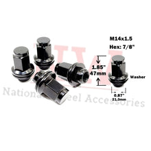 Load image into Gallery viewer, 20 Black Toyota OEM Factory Style Mag Lug Nuts M14x1.5 Tundra Land Cruiser Sequoia LX570
