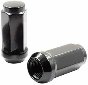 32-Piece Set | 1.78” Tall | Black | 14x1.5 Thread | 3/4” Hex Drive | Bulge Acorn | Wheel Lug Nuts