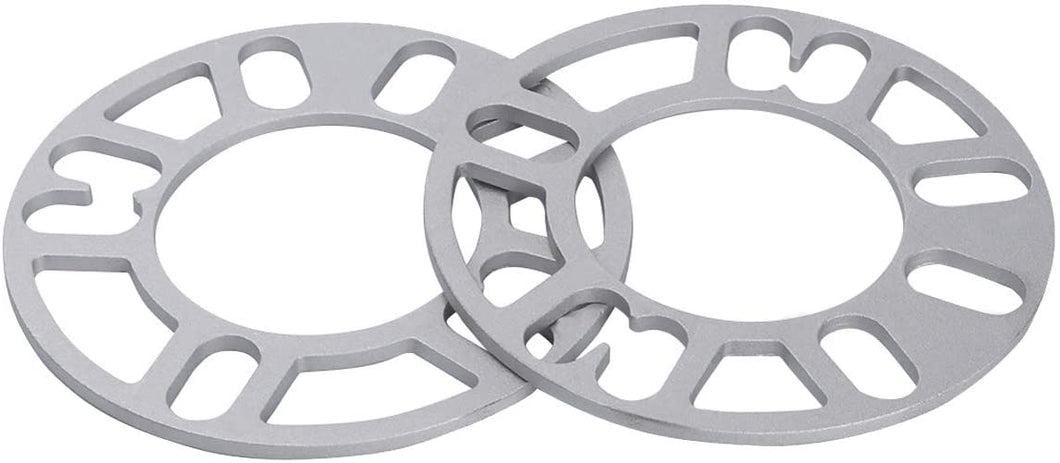2 Wheel Spacers 8mm Universal For 4x98 4x100 4x108 4x110 4x114.3 4x120 4x130
